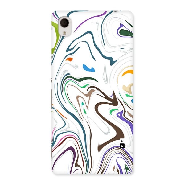 Marbled Printed Art Back Case for Sony Xperia M4