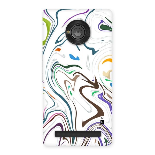 Marbled Printed Art Back Case for Yu Yuphoria