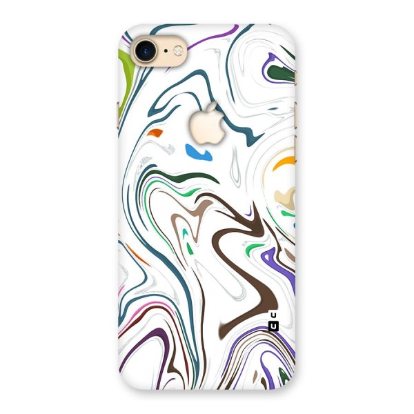 Marbled Printed Art Back Case for iPhone 7 Apple Cut