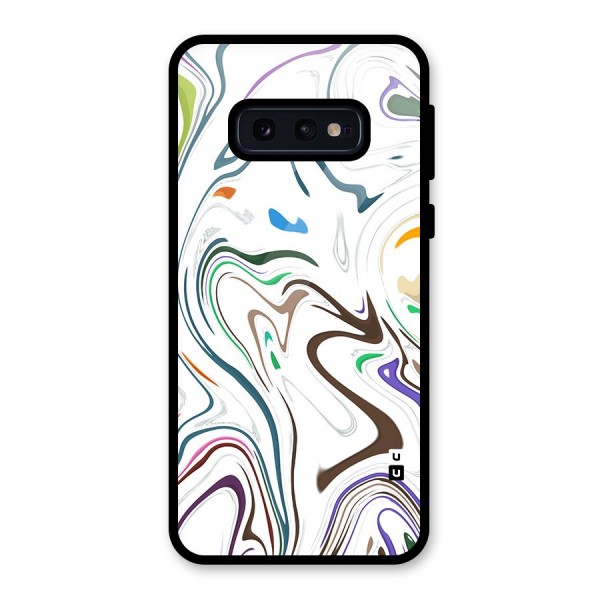 Marbled Printed Art Glass Back Case for Galaxy S10e