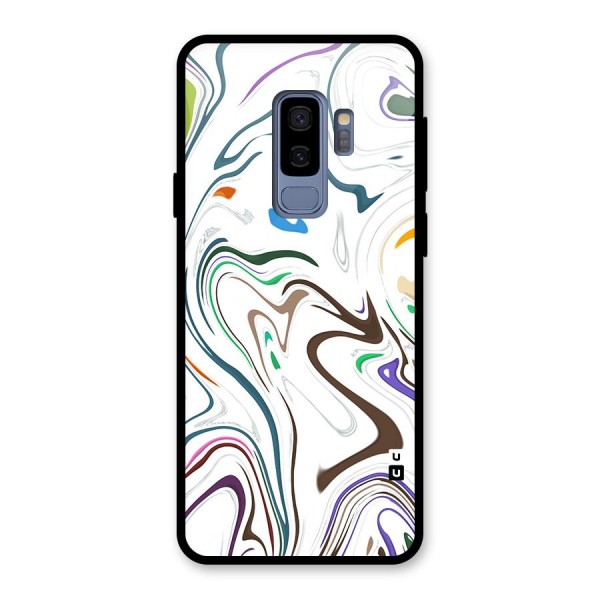 Marbled Printed Art Glass Back Case for Galaxy S9 Plus