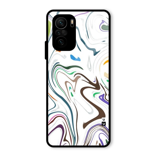 Marbled Printed Art Glass Back Case for Mi 11x