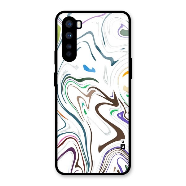 Marbled Printed Art Glass Back Case for OnePlus Nord