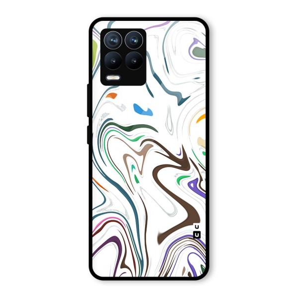 Marbled Printed Art Glass Back Case for Realme 8 Pro