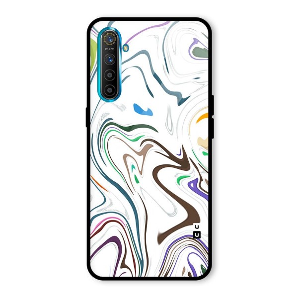 Marbled Printed Art Glass Back Case for Realme XT