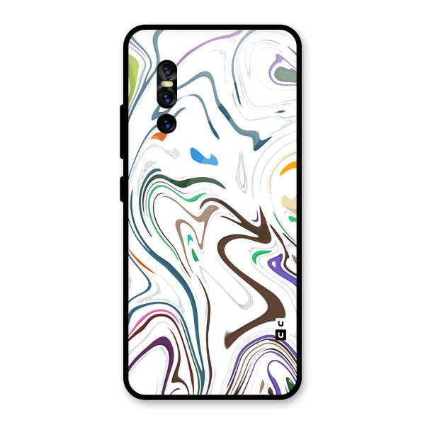 Marbled Printed Art Glass Back Case for Vivo V15 Pro