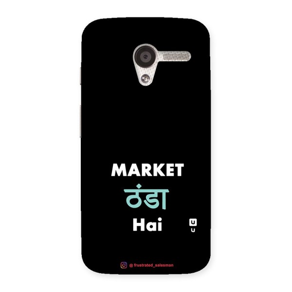 Market Thanda Hai Black Back Case for Moto X