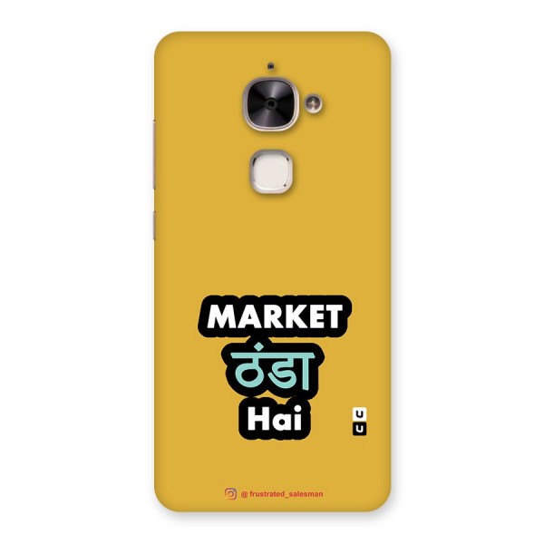 Market Thanda Hai Mustard Yellow Back Case for Le 2