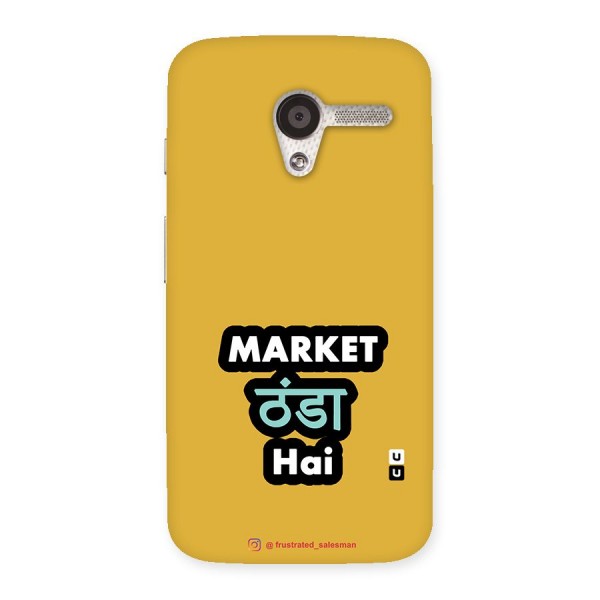 Market Thanda Hai Mustard Yellow Back Case for Moto X