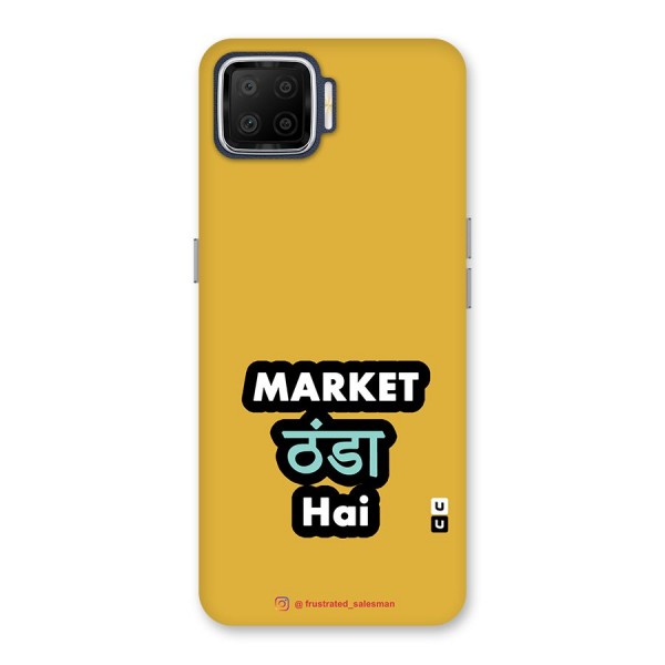 Market Thanda Hai Mustard Yellow Back Case for Oppo F17