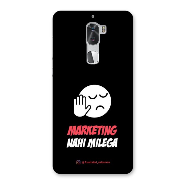 Marketing Nahi Milega Black Back Case for Coolpad Cool 1