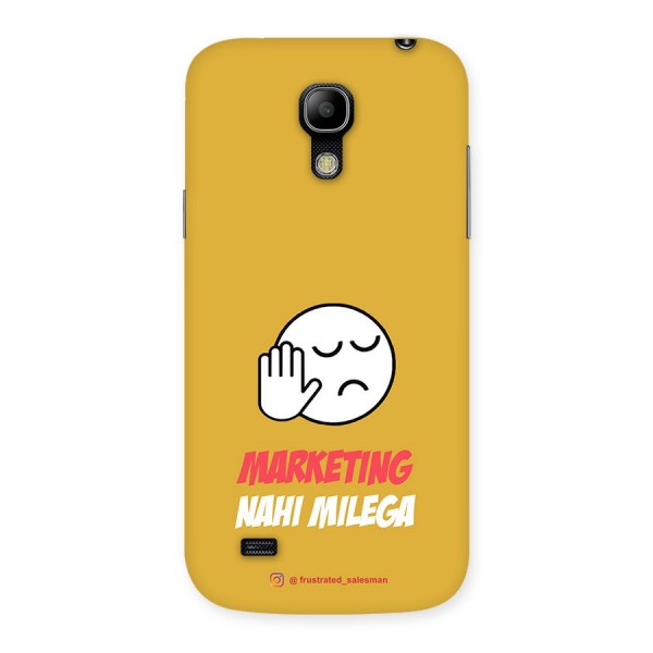 Marketing Nahi Milega Mustard Yellow Back Case for Galaxy S4 Mini