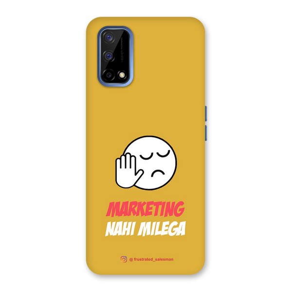 Marketing Nahi Milega Mustard Yellow Back Case for Realme Narzo 30 Pro