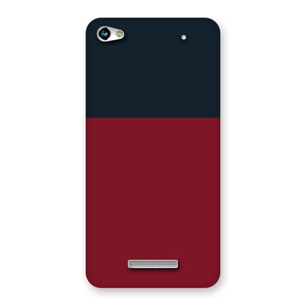 Maroon and Navy Blue Back Case for Micromax Hue 2