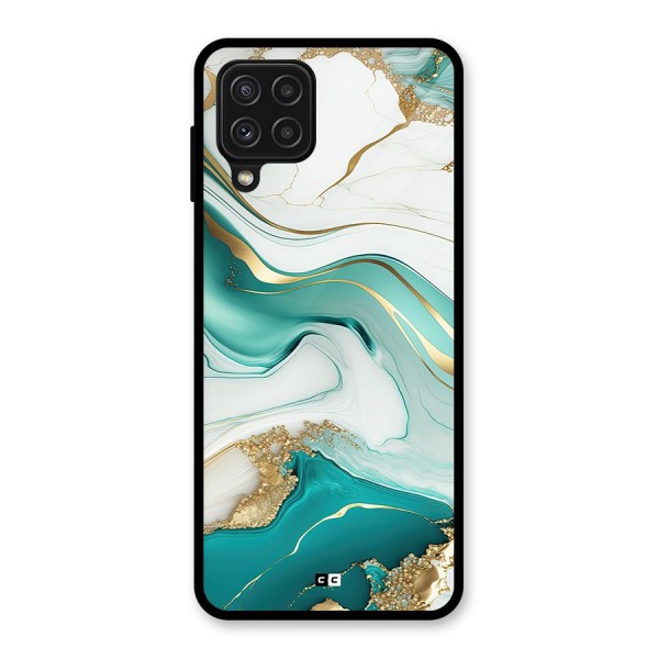 Marvelous Marble Glass Back Case for Galaxy A22 4G