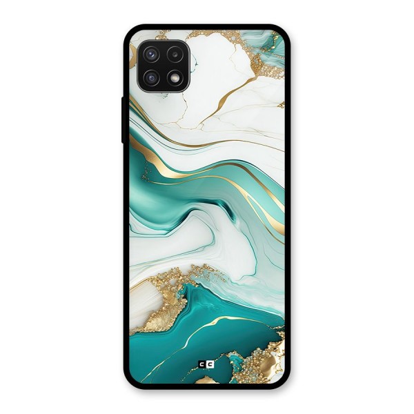 Marvelous Marble Glass Back Case for Galaxy A22 5G