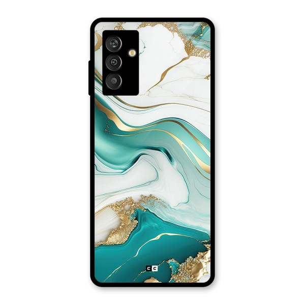 Marvelous Marble Glass Back Case for Galaxy M13