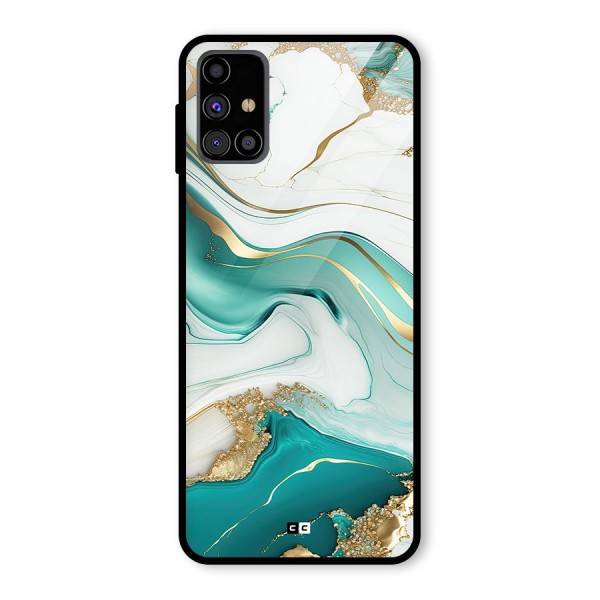 Marvelous Marble Glass Back Case for Galaxy M31s