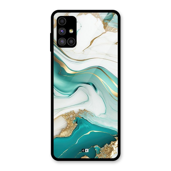 Marvelous Marble Glass Back Case for Galaxy M51