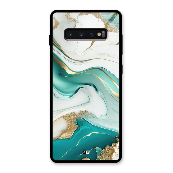 Marvelous Marble Glass Back Case for Galaxy S10 Plus