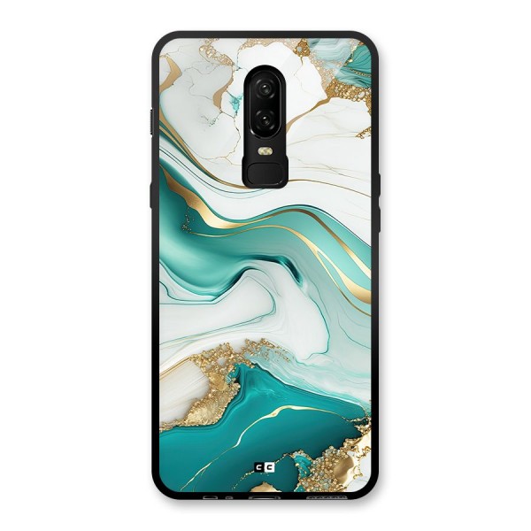 Marvelous Marble Glass Back Case for OnePlus 6