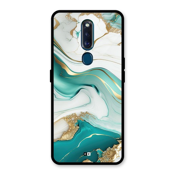 Marvelous Marble Glass Back Case for Oppo F11 Pro