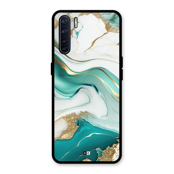 Marvelous Marble Glass Back Case for Oppo F15