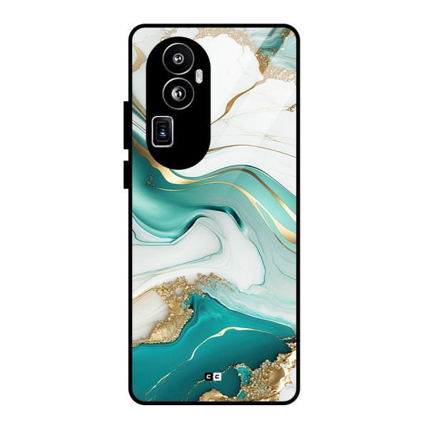 Marvelous Marble Glass Back Case for Oppo Reno10 Pro Plus