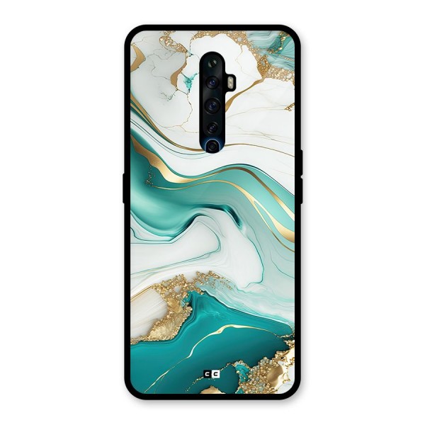 Marvelous Marble Glass Back Case for Oppo Reno2 F