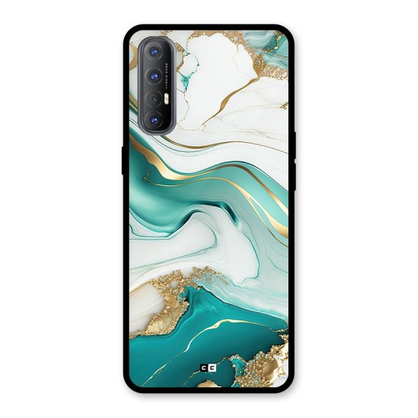 Marvelous Marble Glass Back Case for Oppo Reno3 Pro