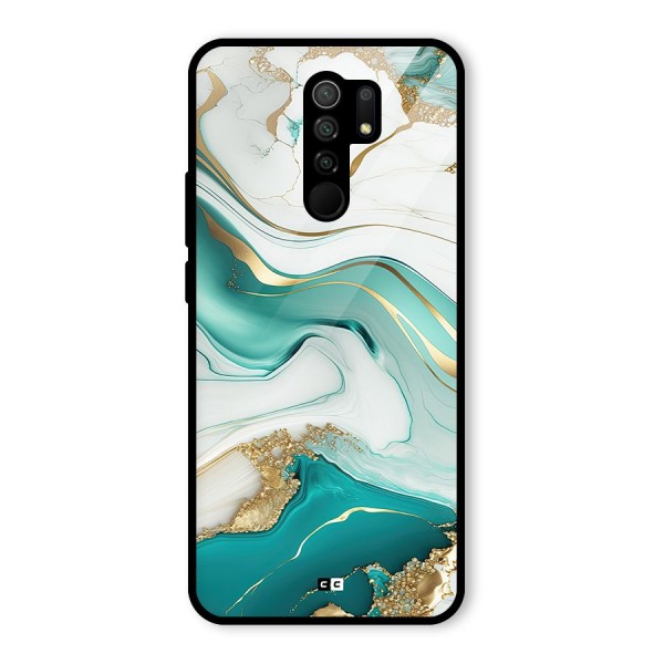 Marvelous Marble Glass Back Case for Poco M2