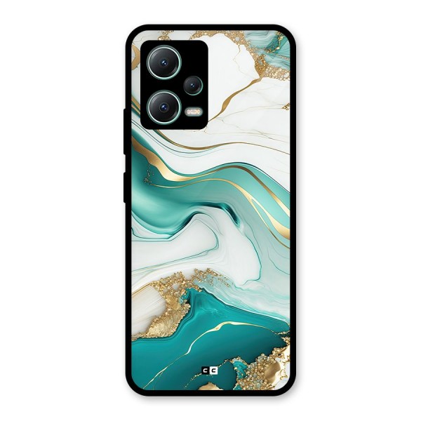 Marvelous Marble Glass Back Case for Poco X5