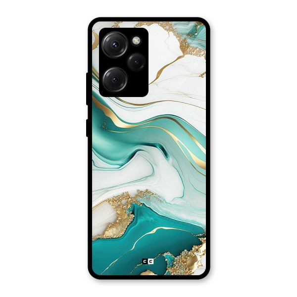 Marvelous Marble Glass Back Case for Poco X5 Pro