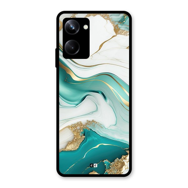 Marvelous Marble Glass Back Case for Realme 10 Pro