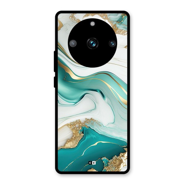 Marvelous Marble Glass Back Case for Realme 11 Pro