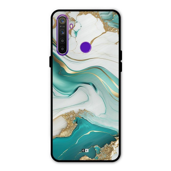 Marvelous Marble Glass Back Case for Realme 5s