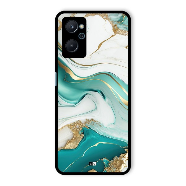 Marvelous Marble Glass Back Case for Realme 9i