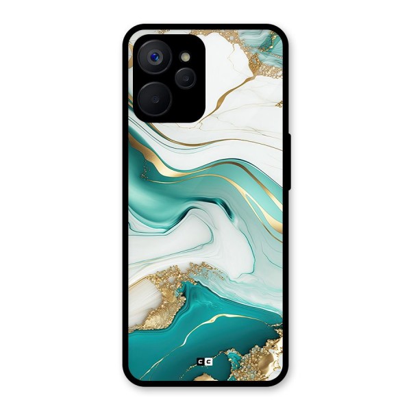 Marvelous Marble Glass Back Case for Realme 9i 5G