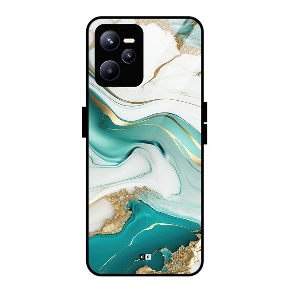 Marvelous Marble Glass Back Case for Realme C35