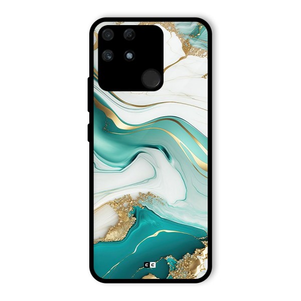 Marvelous Marble Glass Back Case for Realme Narzo 50A