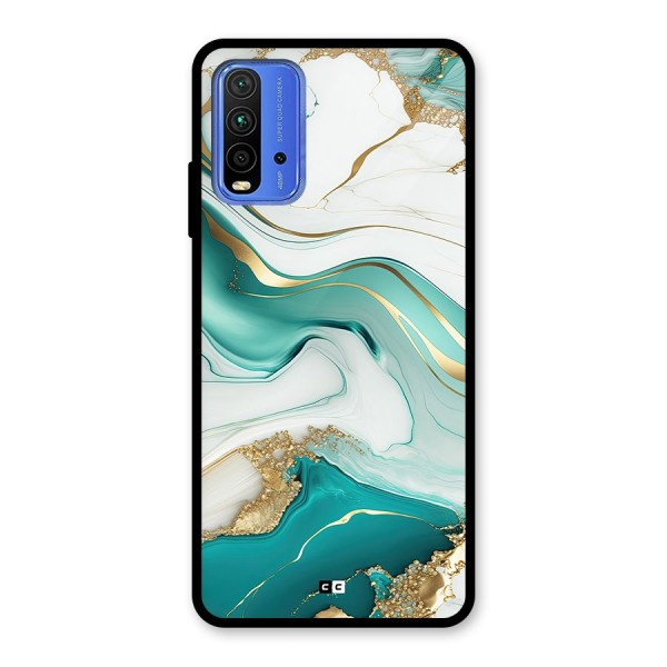 Marvelous Marble Glass Back Case for Redmi 9 Power