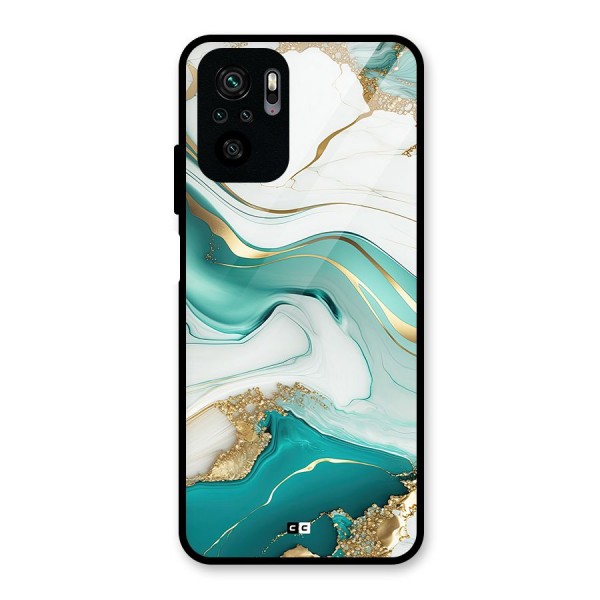 Marvelous Marble Glass Back Case for Redmi Note 10