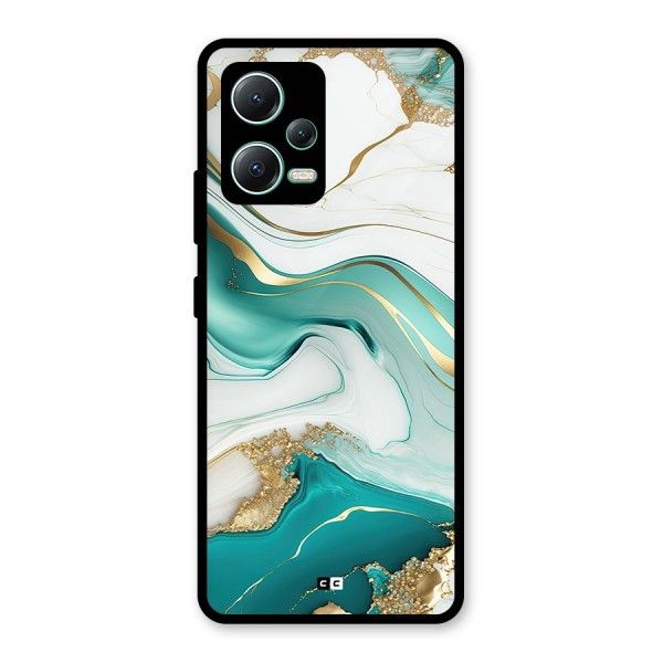 Marvelous Marble Glass Back Case for Redmi Note 12 5G