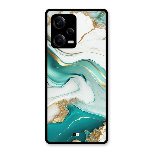 Marvelous Marble Glass Back Case for Redmi Note 12 Pro