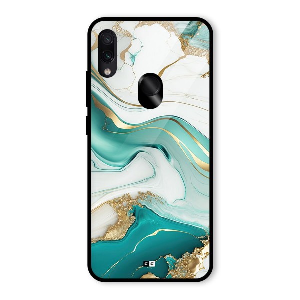 Marvelous Marble Glass Back Case for Redmi Note 7 Pro