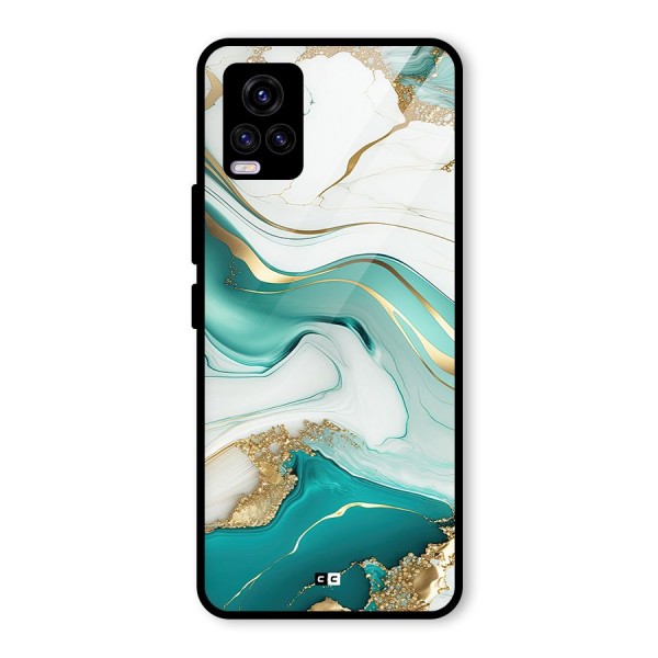 Marvelous Marble Glass Back Case for Vivo V20