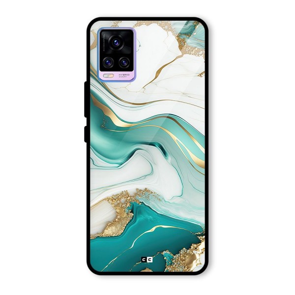 Marvelous Marble Glass Back Case for Vivo V20 Pro