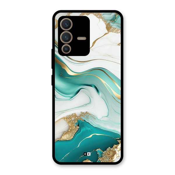 Marvelous Marble Glass Back Case for Vivo V23 5G