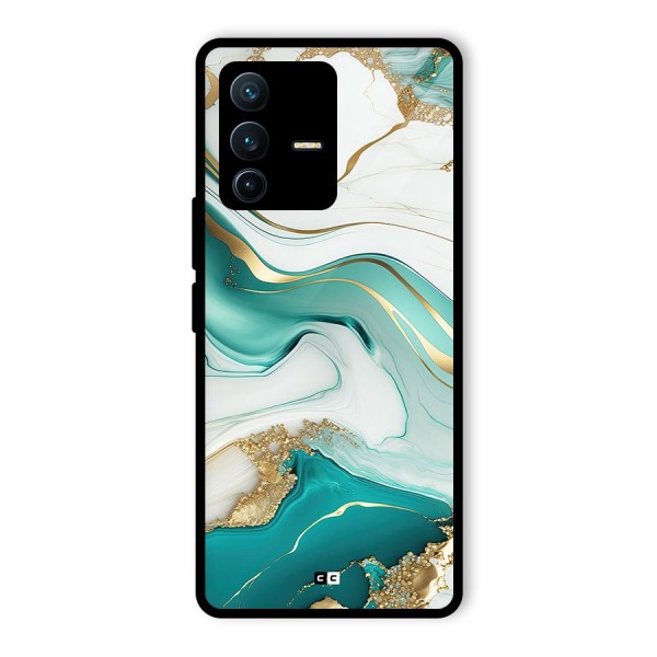 Marvelous Marble Glass Back Case for Vivo V23 Pro