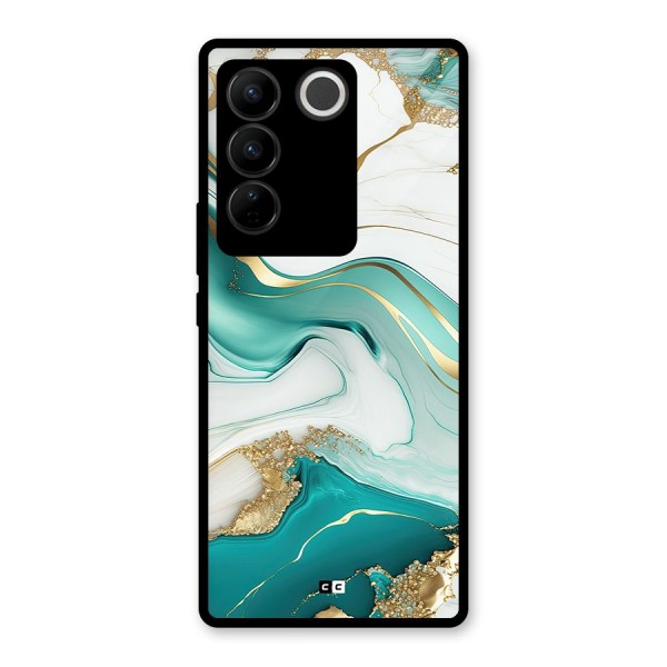 Marvelous Marble Glass Back Case for Vivo V27